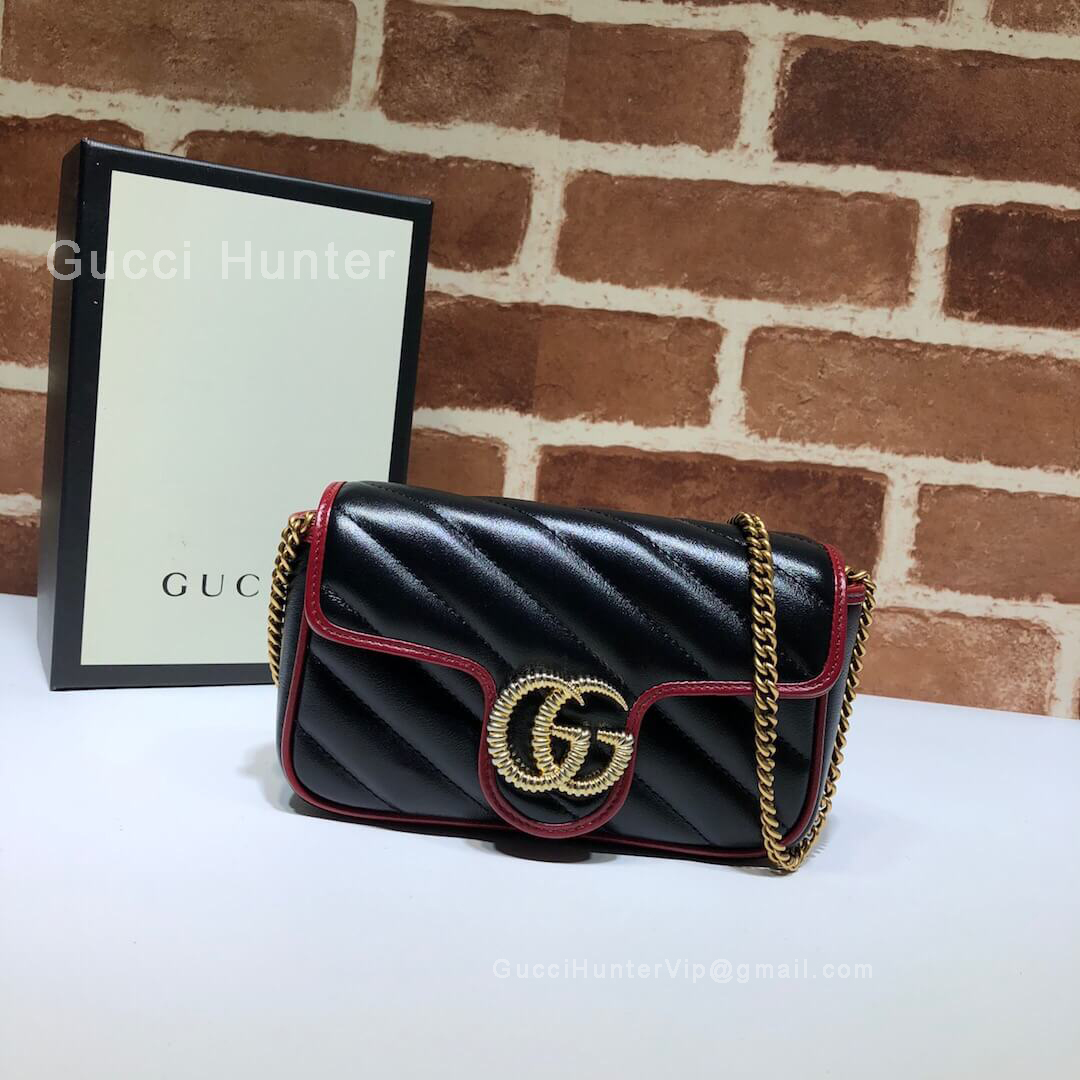 Gucci GG Marmont Super Mini Bag Black 574969
